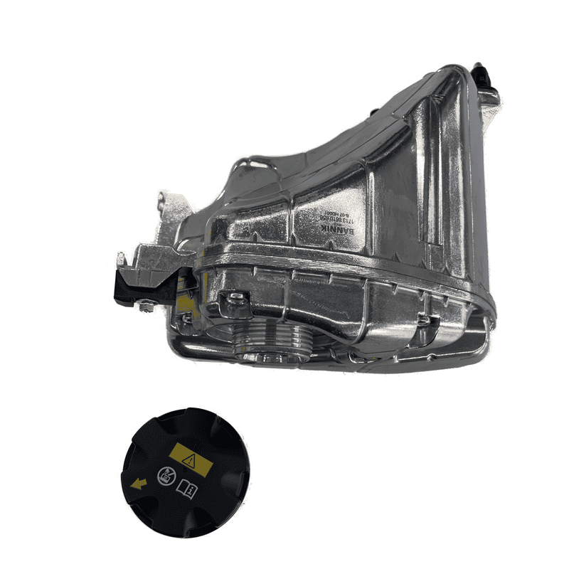 Large Aluminum Radiator Expansion Tank with Cap