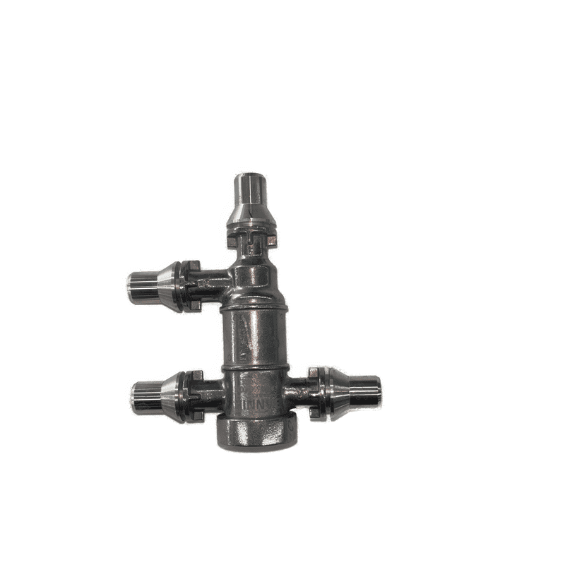 Aluminum Coolant Pipe Connector Shut Off Valve