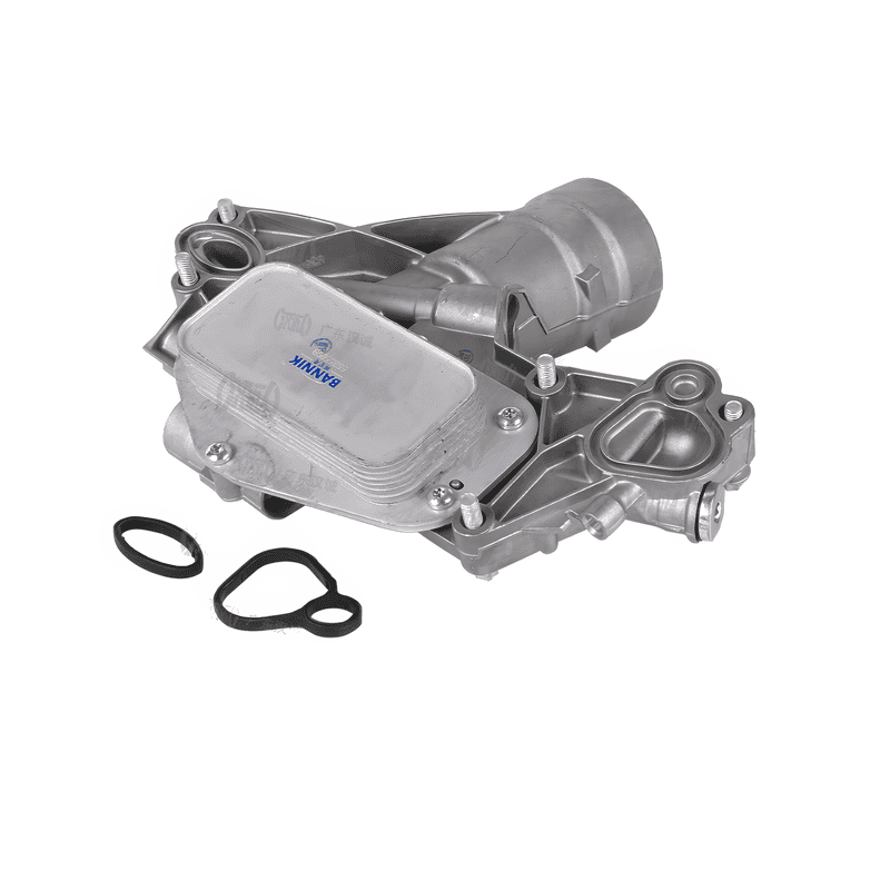 Oil Filter Housing Assembly with Oil Cooler Aluminum