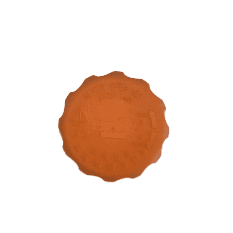 Coolant Reservoir Cap Orange Flat Domestic 25mm