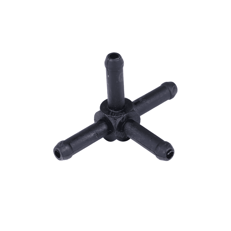 Coolant Pipe Fitting Cross 4-Way 8x8x8x8