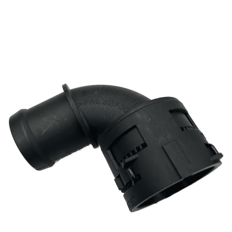 Coolant Pipe Fitting Upper Hose to Radiator Elbow 90 Degree