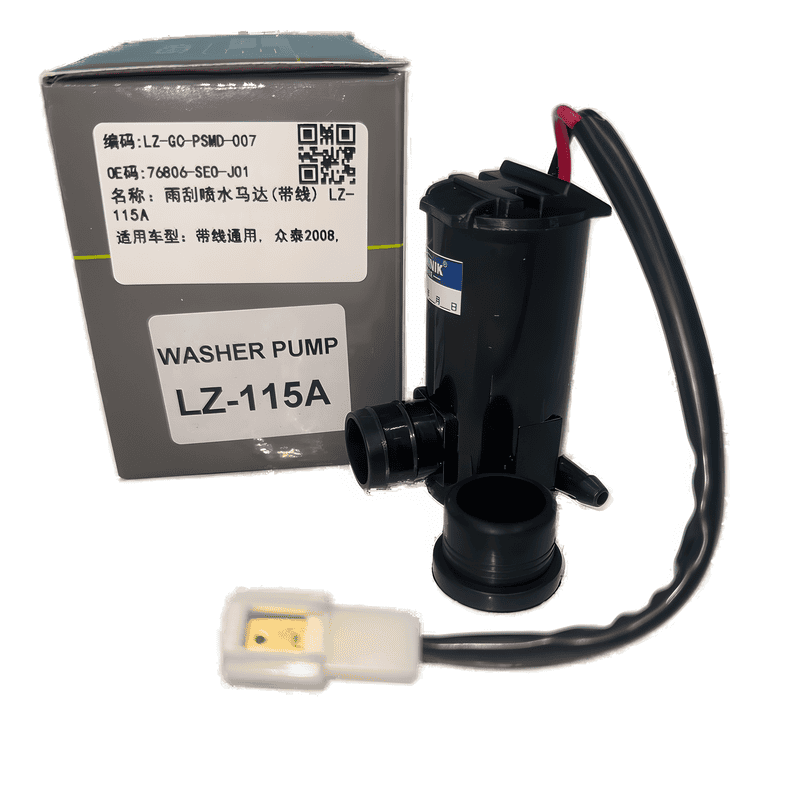 Windshield Washer Pump Single Outlet with Wire LZ-115A