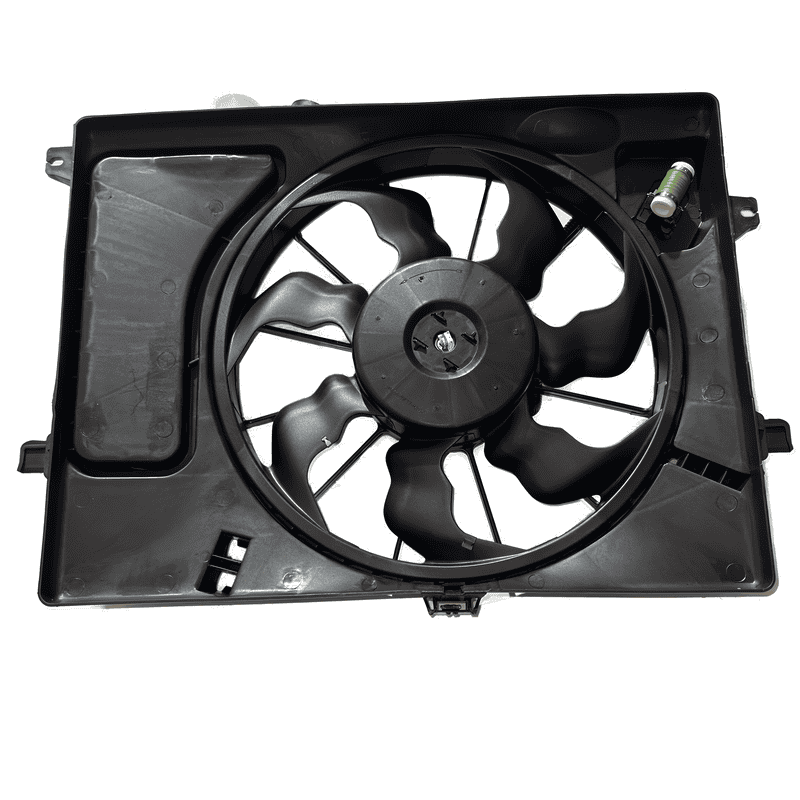 Electric Cooling Fan Assembly Single with Resistor and Reservoir YH0152