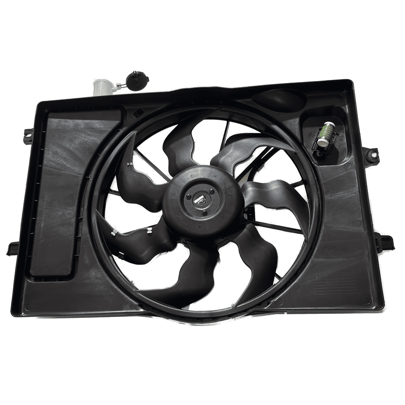 Electric Cooling Fan Assembly Single with Resistor and Reservoir YH0333