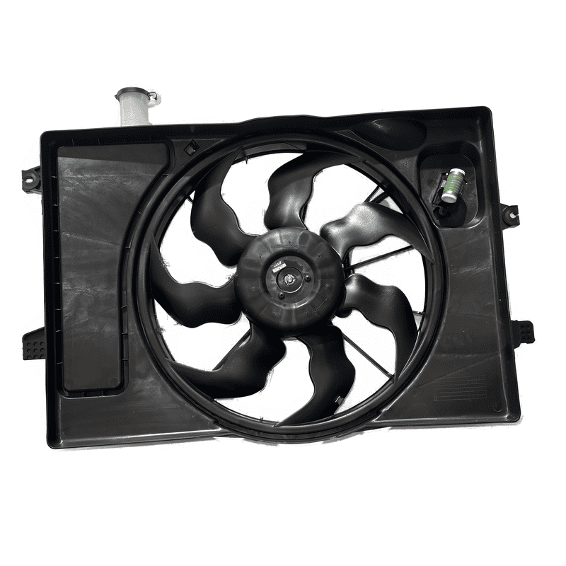 Electric Cooling Fan Assembly Single with Resistor and Reservoir YH0720