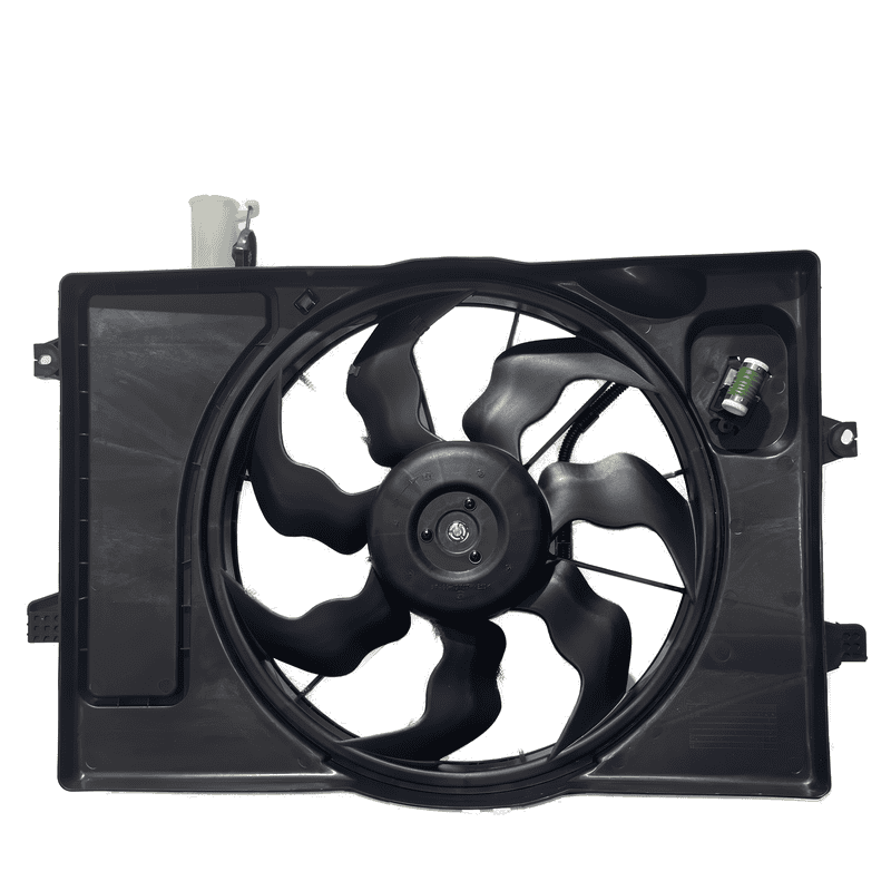 Electric Cooling Fan Assembly Single with Resistor and Reservoir YH0721